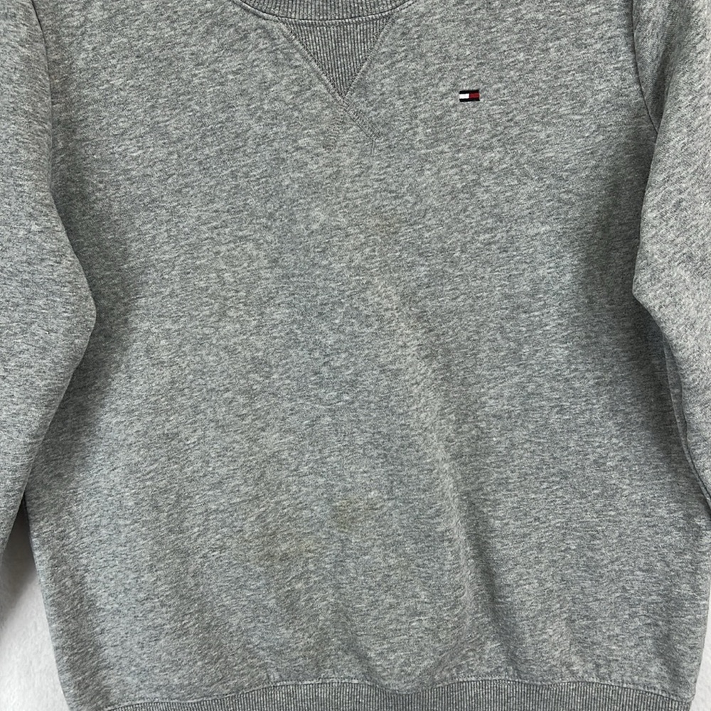 Tommy Hilfiger Women’s Crewneck Sweatshirt Size Small Gray Pullover Cotton/Poly - Picture 4 of 11